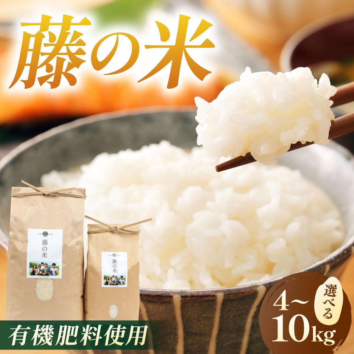 【ふるさと納税】＜選べる容量＞【令和7年度産】藤の米(ふじのまい) 4kg～10kg【フジノ農園】