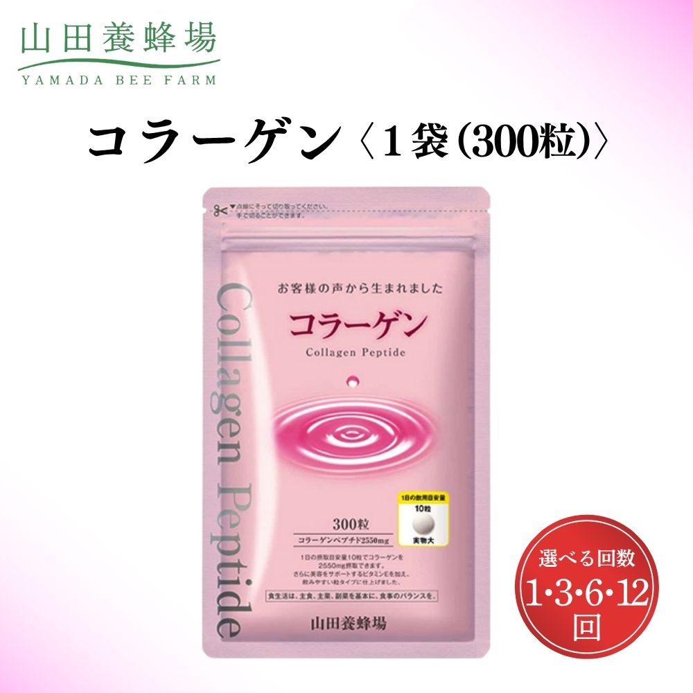 【ふるさと納税】コラーゲン＜1袋 300粒＞（28066）食品 健康食品 加工食品 粒 美容 ビタミン 肌 岡山県 送料無料【006-a074】