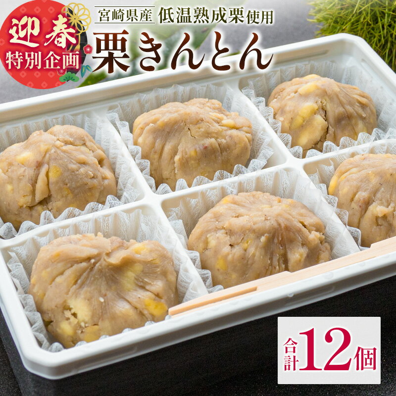 【ふるさと納税】[迎春特別企画]栗きんとん 6個入り 2セット（限定30セット）※2025年12月28日出荷 おやつ 甘い お取り寄せ 数量限定