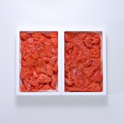 ふるさと納税 春日市 【本場の味をどうぞ!】辛子明太子切れ子2kg(1kg×2個) |  | 01