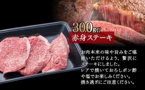 【カミチク 上村和牛】ステーキ＆焼肉セット500ｇ　黒毛和牛4等級以上〈1.6-8〉