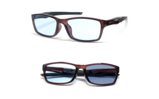 [ネオコントラスト]調光サングラス 柔軟樹脂フレーム・ブラウン　型番:S1049B-PHN【1599820】