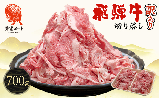 飛騨牛　切り落し　700g　訳あり(350g×2盛りで小分け済)【配送不可地域：離島】