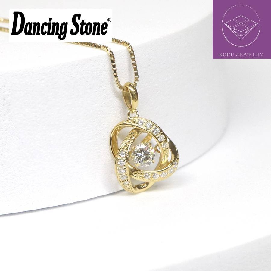 ＜Crossfor＞ダンシングストーン/１８金ダイヤモンドエタニティペンダント　＊ダイヤモンド0.2ct　PD-0007　