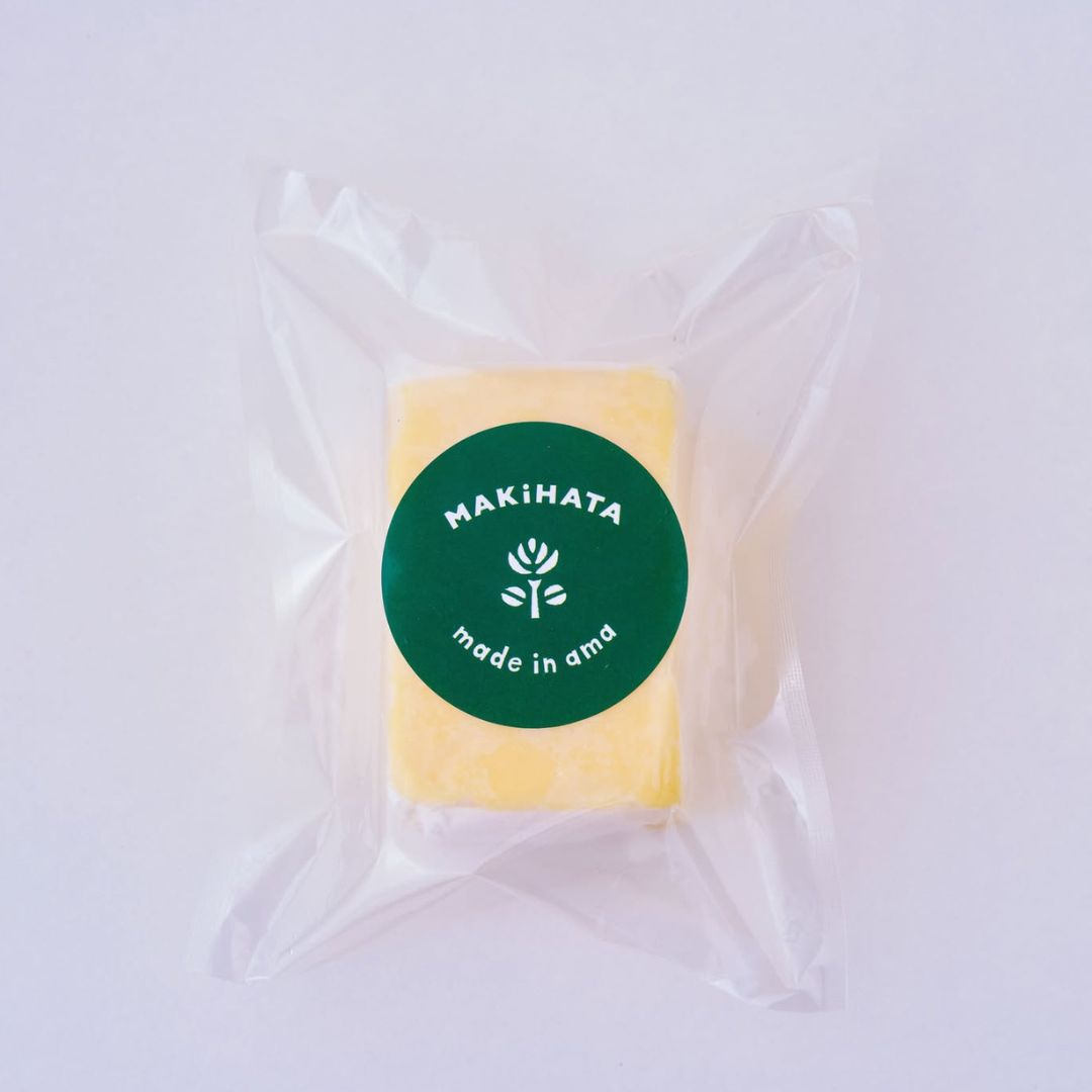 【ふるさと納税】まきはた牛乳工房 バター(150g) 【バター 発酵バター 乳製品 国産 自家製 乳酸菌 小分け 料理 冷蔵 島根県 海士町】