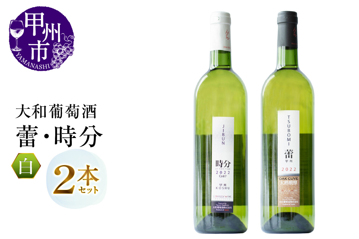 
大和葡萄酒が贈る『蕾』『時分』甲州ワイン飲み比べ２本セット（MG）B16-650
