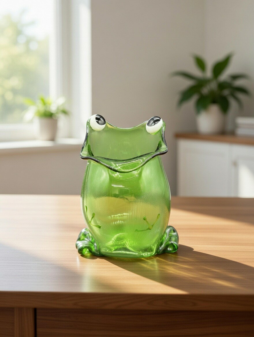 【ふるさと納税】【ガラス製一輪挿し】カエル・大しぼり・金魚セット　 インテリア 雑貨 生き物 爬虫類 小物 ペン立て メモ入れ 贈り物 プレゼント 自分用 カエル好き HNNCH001
