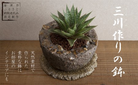 植木鉢 三川作りの鉢 底穴有 ガーデニング 植木鉢