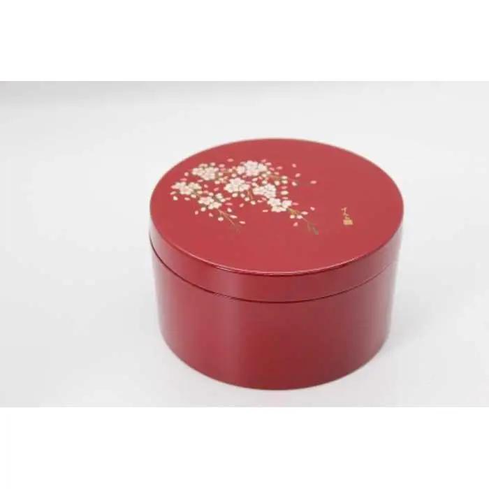 紀州漆器　ボンボニエール　朱　桜さくら【NT7】
