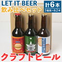 【ふるさと納税】クラフトビール飲み比べセット 合計6本入り (ワッカエール　660ml［330ml×2本］、ロックンロール　IPA 660ml［330ml×2本］、金柑エール　660ml［330ml×2本］）【LET IT BEER合同会社】