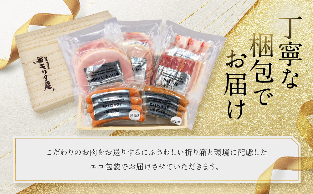 【京都モリタ屋】モリタ屋ハム・ソーセージ・ベーコンセット｜京都 加工品 人気グルメ［ 老舗 肉 ハム ベーコン 人気 おすすめ 簡単 お手軽 時短 おいしい 高級 豚肉 国産豚 お取り寄せ 通販 送料