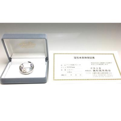 ふるさと納税 志摩市 老舗の真珠専門店・アコヤ真珠ブローチ SV925(銀色) 8.0〜8.5ミリ |  | 02