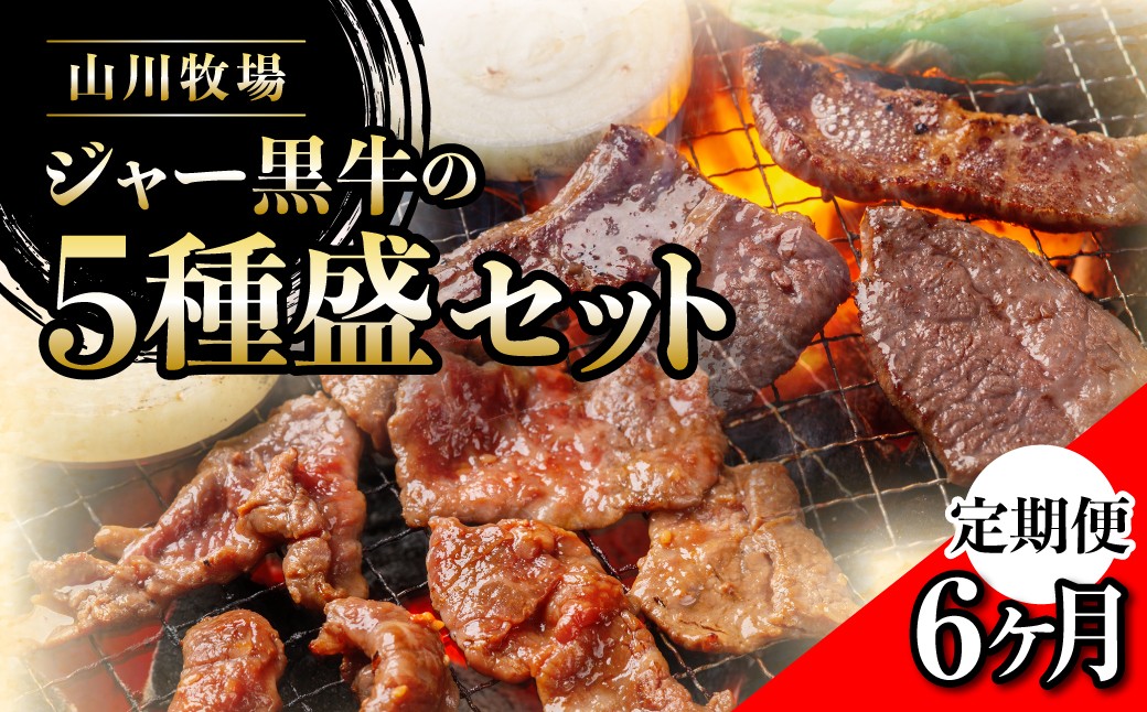 
                  【定期便６か月】山川牧場ジャー黒５種盛セット 【 ふるさと納税 人気 おすすめ ランキング 北海道ブランド牛 牛 牛肉 和牛 ジャー黒 モモ モモ肉 ロース ロース肉 焼き肉 サーロイン ステーキ サーロインステーキ ステーキ肉 牛ステーキ カルビ 定期便 北海道 七飯町 送料無料 】 NAN017
                