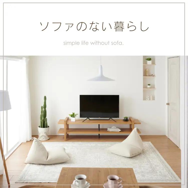 クッション ビーズクッション ハナロロ ポトラ 60L ニットカバー付 ベージュ 1個