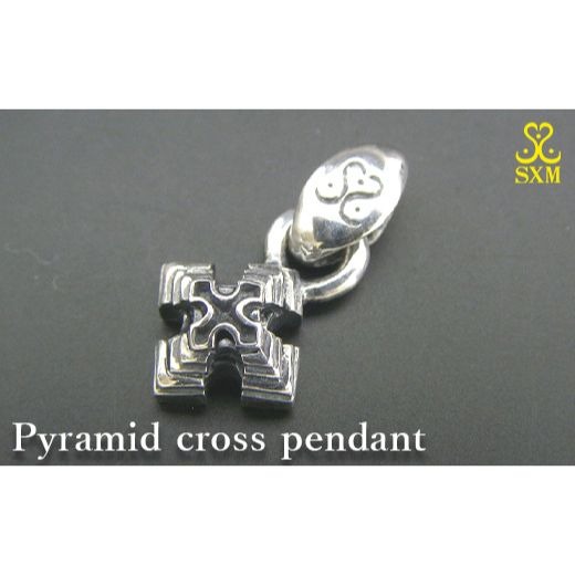 Pyramid cross pendant