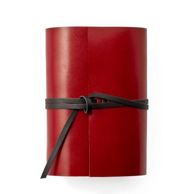 ふるさと納税 高槻市 【KAKURA】紐巻きmini6穴システム手帳 urushiレッド