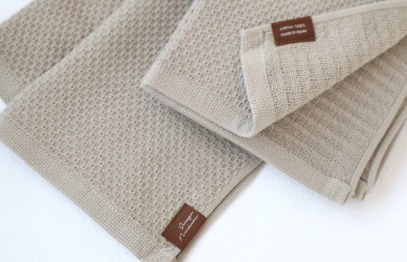 【ソフトハニカム】泉州南部織 フェイスタオル3枚セット（オリーブ） ＜スピード発送＞ 005A486