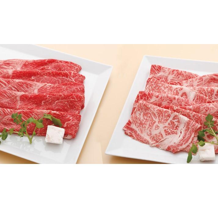 【ふるさと納税】【迎春年内お届け便】【冷凍便】神戸牛　すき焼き・しゃぶしゃぶ紅白食べくらべセット　計1.2kg