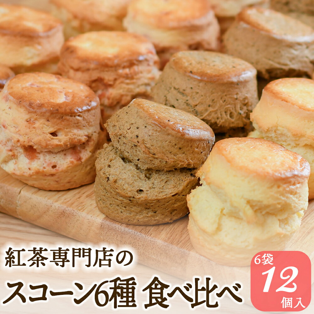 【ふるさと納税】 スコーン 6種 × 2個 12個 セット お菓子 焼菓子 おやつ 菓子 菓子 おかし おやつ デザート スイーツ プレーン アールグレイ いちご バナナ ローズマリー チーズ 抹茶 すこーん スコン 紅茶 茶 10000円 神奈川 湘南 藤沢