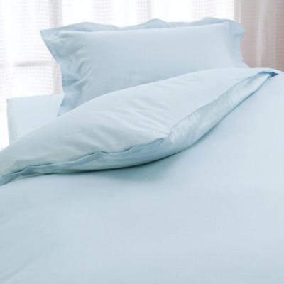 ふるさと納税 泉大津市 こだわり40サテン綿100% シングル　ふとんカバー掛・敷・枕3点セット　8502　ブルー |  | 01