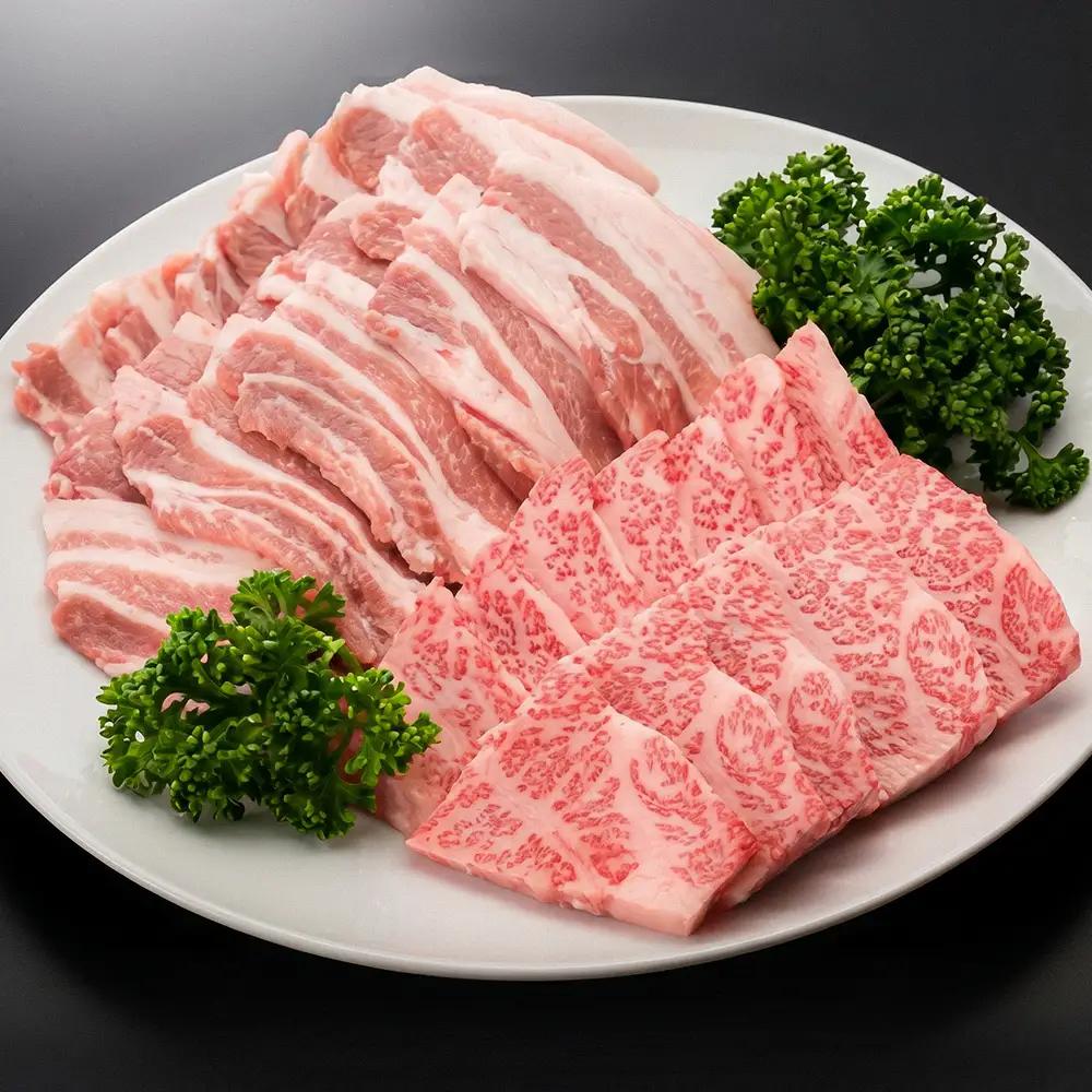 【2027年1月発送開始】肉 全3回定期便  山形牛 モモステーキ カルビ 肩ロース 豚バラ 焼肉 すき焼き ik-gt3xx-1