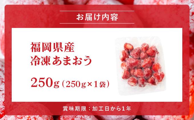 福岡県産 冷凍あまおう250g(250g×1個) 250g