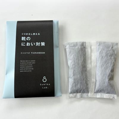 ふるさと納税 幸田町 くりかえし使える靴のにおい対策 スミカラボ 竹活性炭脱臭剤 脱臭METAC靴用 3足分 |  | 01