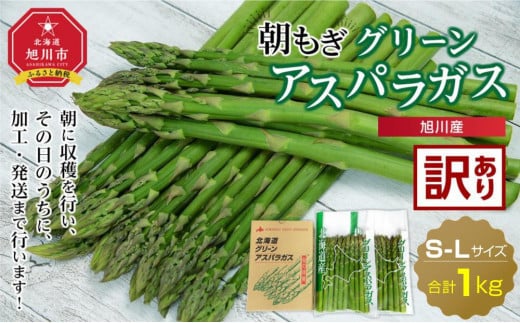 
            【先行予約】旭川産朝もぎ☆訳あり☆グリーンアスパラガス1kg(2025年5月中旬～発送予定)【生産者応援企画】_01943
          