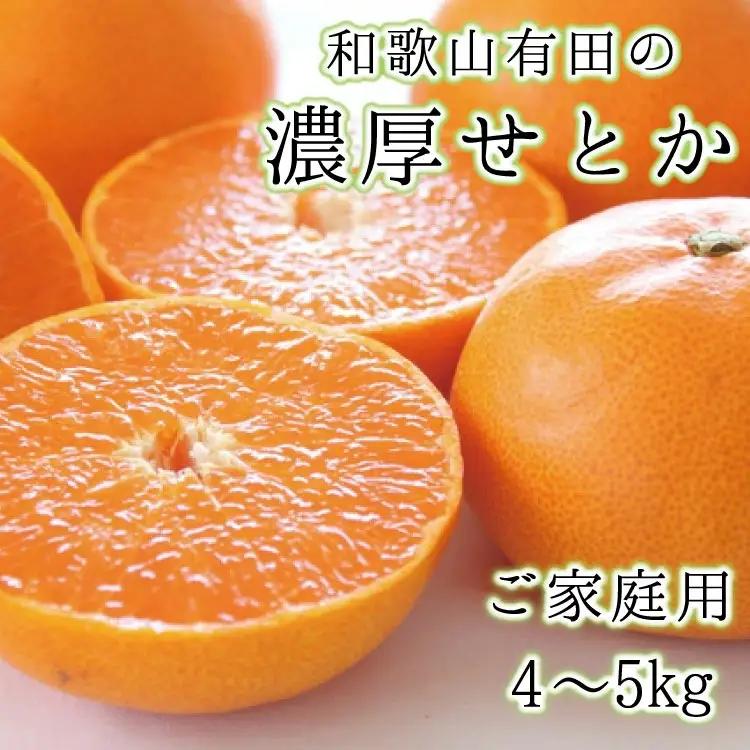 和歌山 有田 の濃厚 せとか (ご家庭用) 4～5kg / くだもの フルーツ 果実 果物 有田 みかん 晩柑 和歌山 ※2027年2月中旬～3月中旬に順次発送 【ard014-noko-c-4-5】