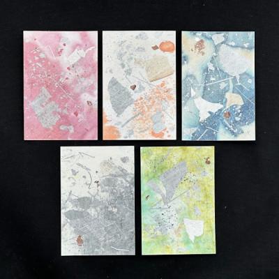 ふるさと納税 中野市 箔ポストカード　5枚選-4