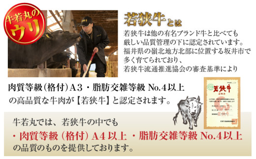 若狭牛 牛すじ 700g（350g×2個） [aw009-a001]
