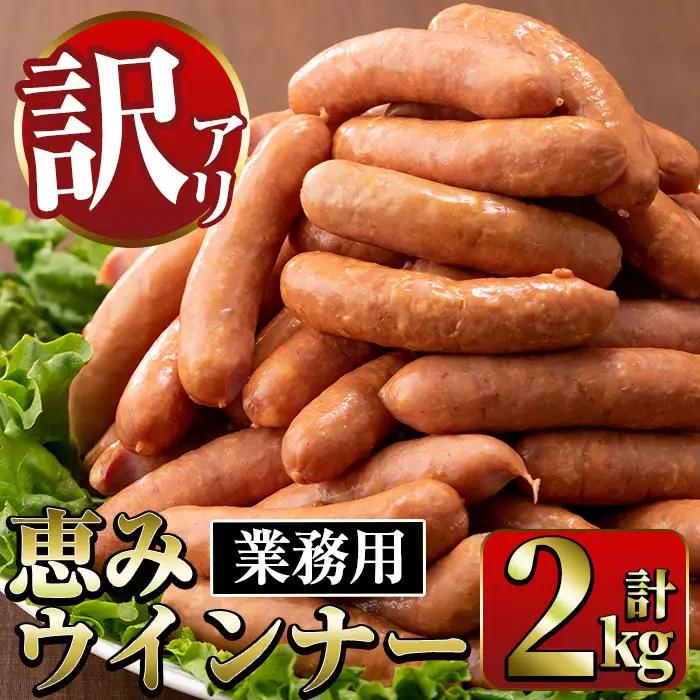 恵み ウインナー (業務用) 1kg×2P 【ナンチク】 i329