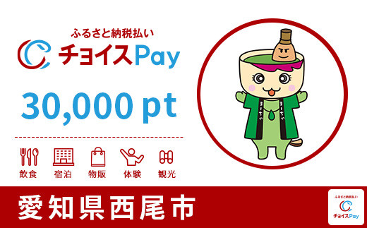 
西尾市チョイスPay 30,000pt（1pt＝1円）【会員限定のお礼の品】
