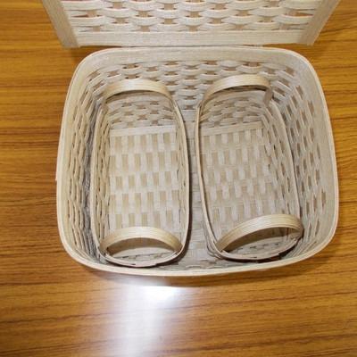 ふるさと納税 紋別市 収納ボックス3点セット(茶系) |  | 02