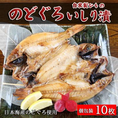 ふるさと納税 柏崎市 自家製ひもの「のどぐろ開きいしり漬」1尾(120g〜140g位)×【10枚】