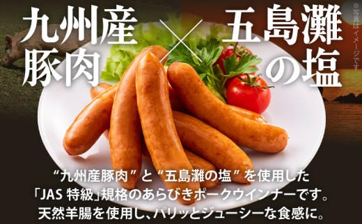 ボリューム1.6kg！九州産豚肉100％あらびきポークウインナーセット（業務用）