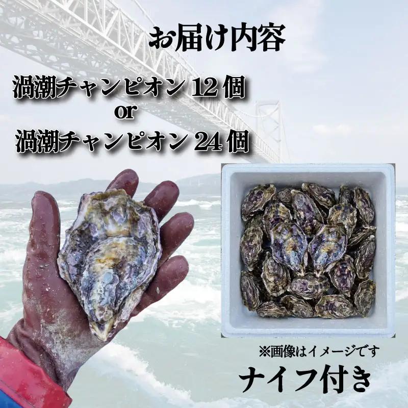 【9月～12月まで発送】渦潮チャンピオン 牡蠣 12個