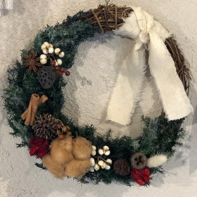 ふるさと納税 磐田市 年中飾れるプリザーブドのクリスマスリース |  | 02
