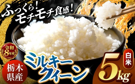 【令和8年産 先行予約】 ＼訳あり／ ミルキークイーン  白米 5kg | 米 お米 こめ コメ 白米 ライス ご飯 ごはん 美味しい 米 ミルキークイーン 5kg 銘柄米 ブランド米 令和8年産 産地直送 新米  国産 国産米 栃木県産 お米 栃木県産米 お取り寄せ  2026年産 米 kome 栃木県 真岡市