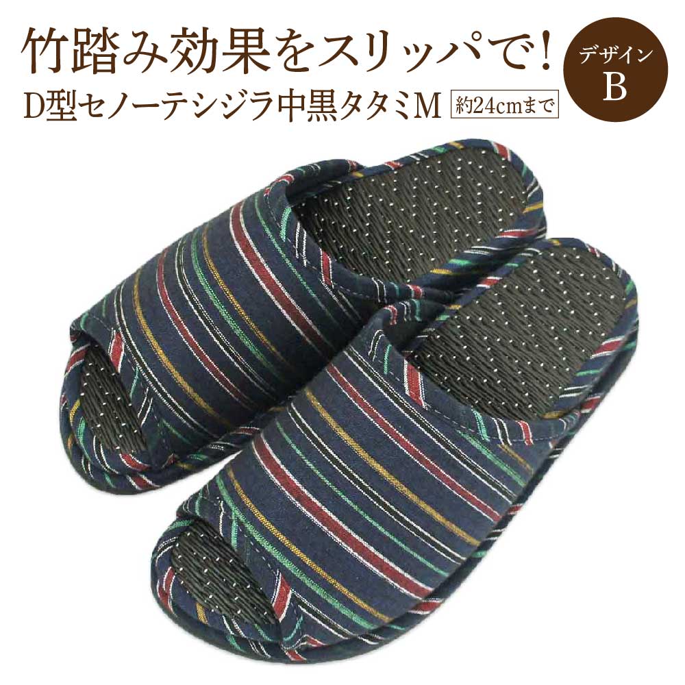 D型セノーテシジラ中黒タタミM（約24cmまで） デザインB　【04301-0586-2】