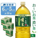 【ふるさと納税】【5か月定期便】おーいお茶濃い茶 2L×6本(合計5ケース)【伊藤園 お茶 緑茶 濃い 渋み まとめ買い 箱買い ケース買い カテキン 2倍 体脂肪】C3-R071366