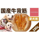 【ふるさと納税】精肉店がこだわった【大中小型犬向けおやつ】国産牛背筋　60g×3　無添加 手作り