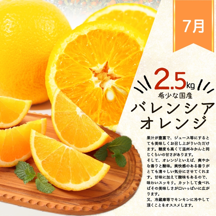 〈定期便〉【7・8・10月 全3回】紀州和歌山産旬のフルーツセット(バレンシア・桃・ひらたねなし柿)