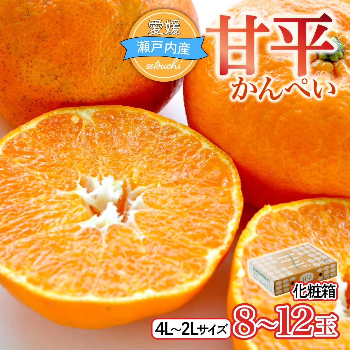 【先行受付】甘平 化粧箱 4L～2Lサイズ 8～12玉 贈答用