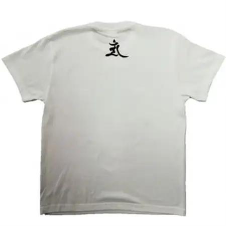 手描きTシャツ 仏画 文殊菩薩 白 (半袖 Mサイズ)【1615173】