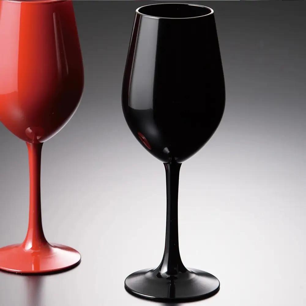 みよし漆器本舗 紀州塗り ぬりもん de Verre ワイングラス 輝光 新精漆 単品 黒 330ml