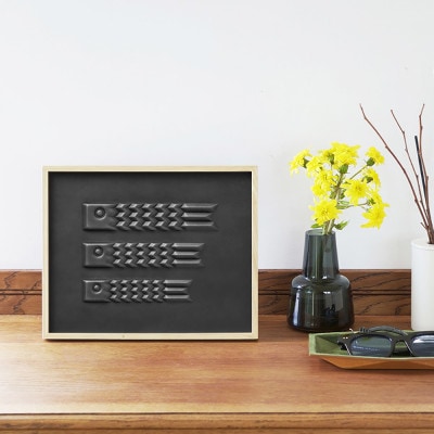 colm 鯉のぼり ブラック「本革を立体成型してつくった現代のインテリアに馴染む鯉のぼり」