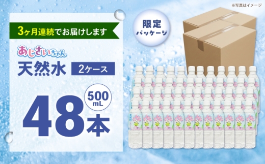 【全3回定期便（毎月お届け）】ミネラルウォーター （500mL×24本）×2箱 [BDBE003-5]