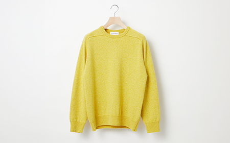 ≪先行予約≫【THISISASWEATER.】A4: A SWEATER IS COLOR.  Yellow moku イエロー カシミヤセーター 服 洋服 ユニセックス メンズ レディース ブランド 数量限定 山形県 山辺町 サイズ3 yt-scxym3