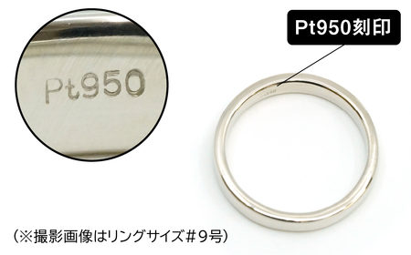 プラチナ製(Pt950) マリッジリング2本セットEタイプ ALPER073